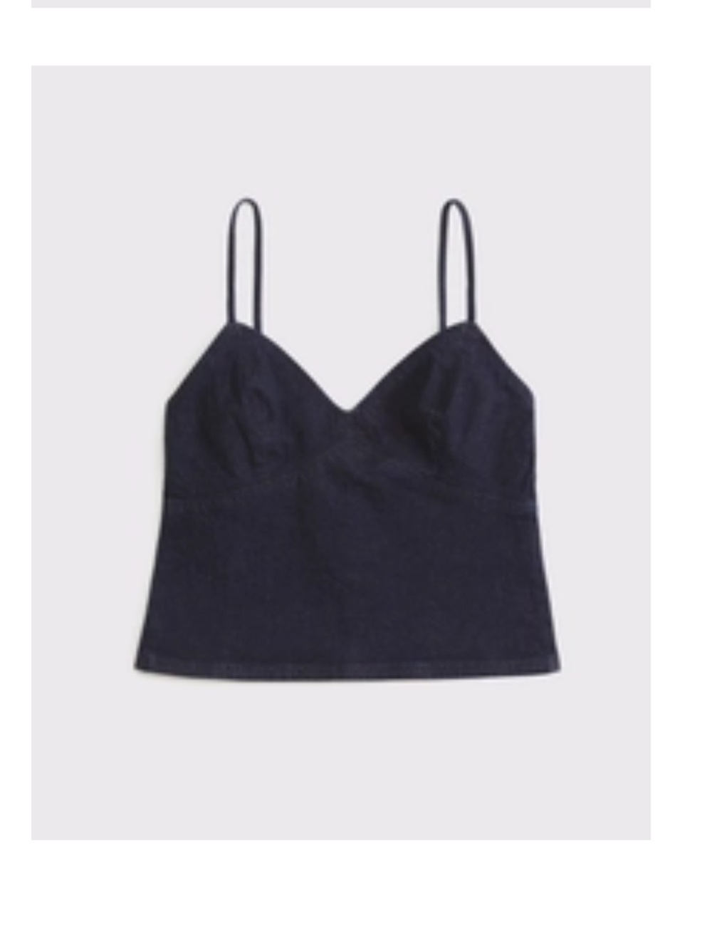 Abercrombie Denim Babydoll Tank in Darh Wash